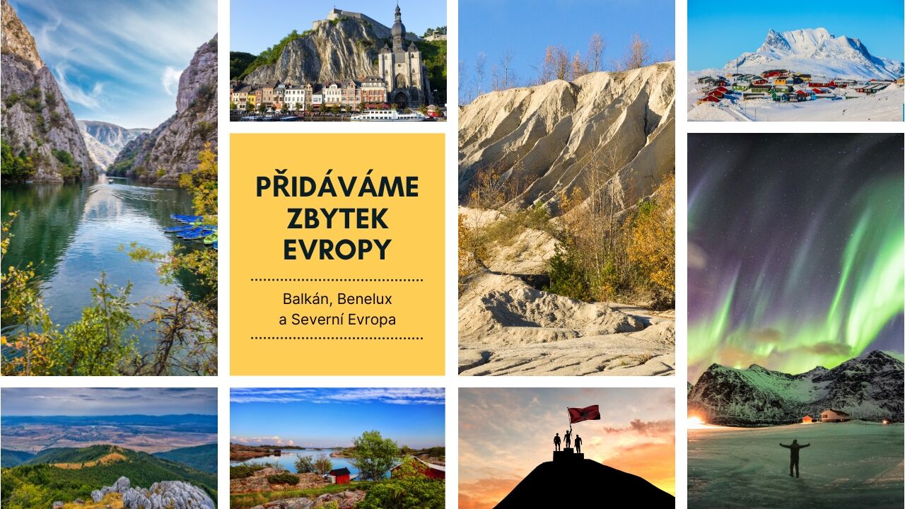 Přidáváme zbytek Evropy
