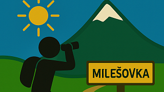 Výlet na Milešovku.