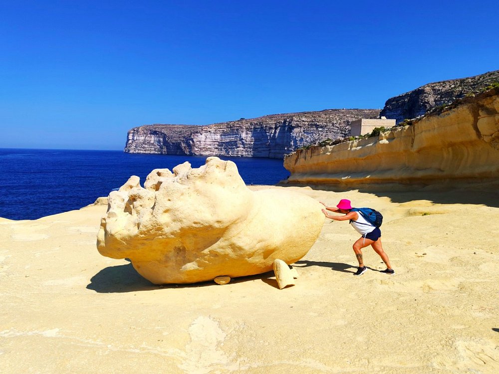 Útesy pri Ix-Xlendi.