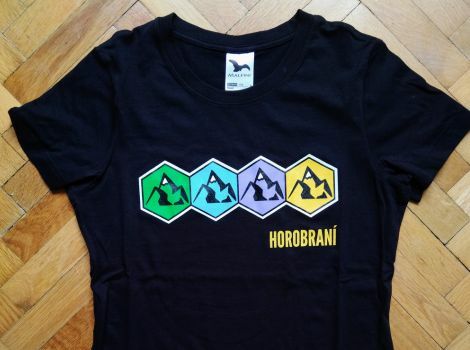 Triko černé bavlněné - DÁMSKÉ