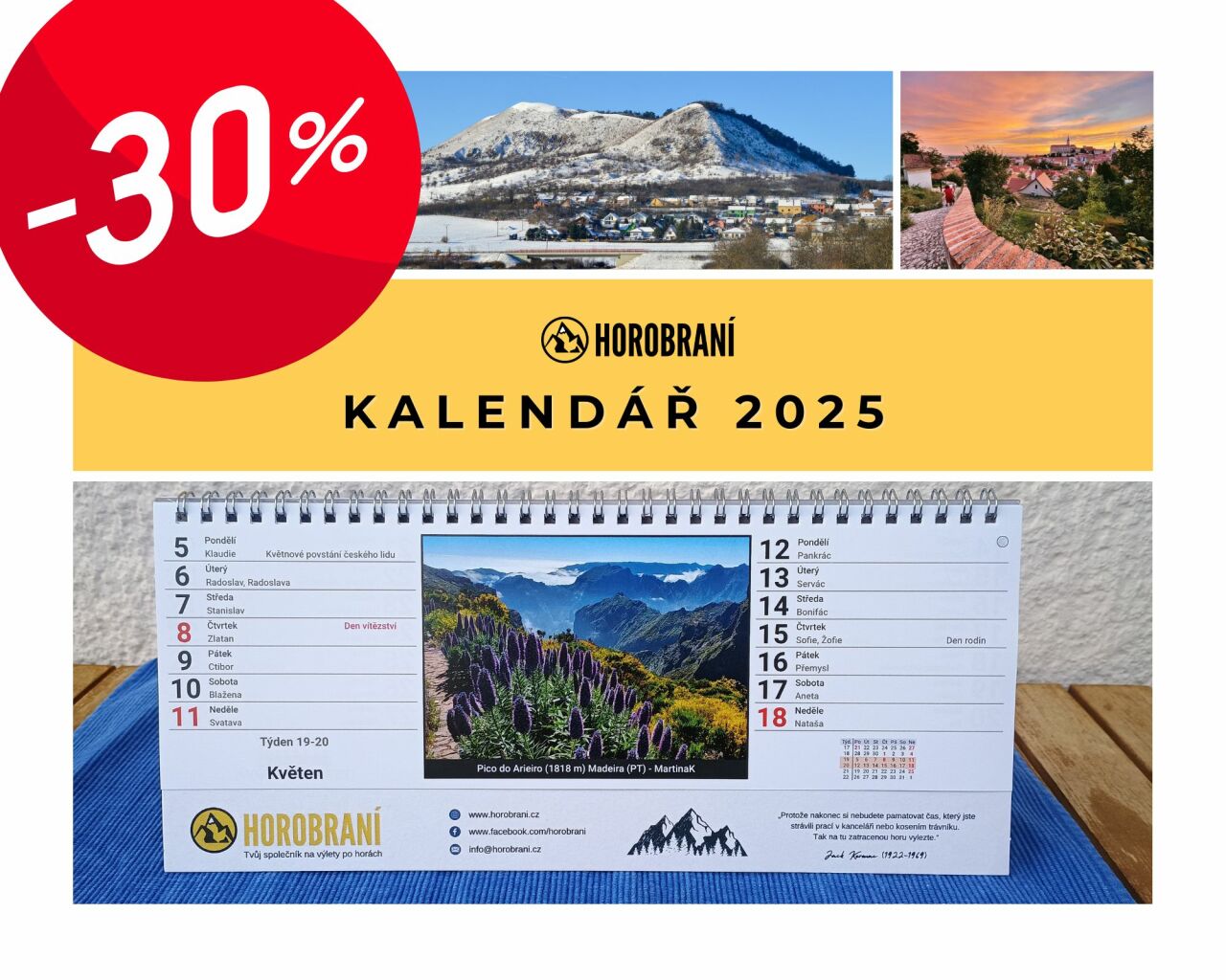Kalendář 2025 - LEDNOVÁ SLEVA -30%